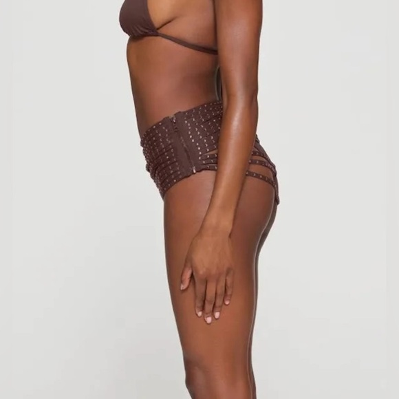 SKIMS RHINESTONE SWIM STRAPPY SKIRT - Picture 2 of 12